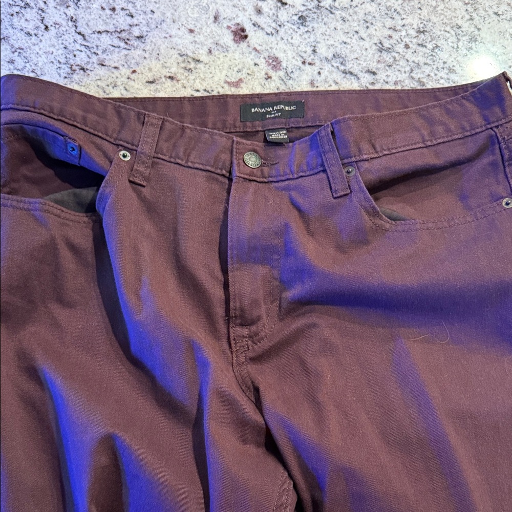 Banana Republic Deep Purple Pants 36x30